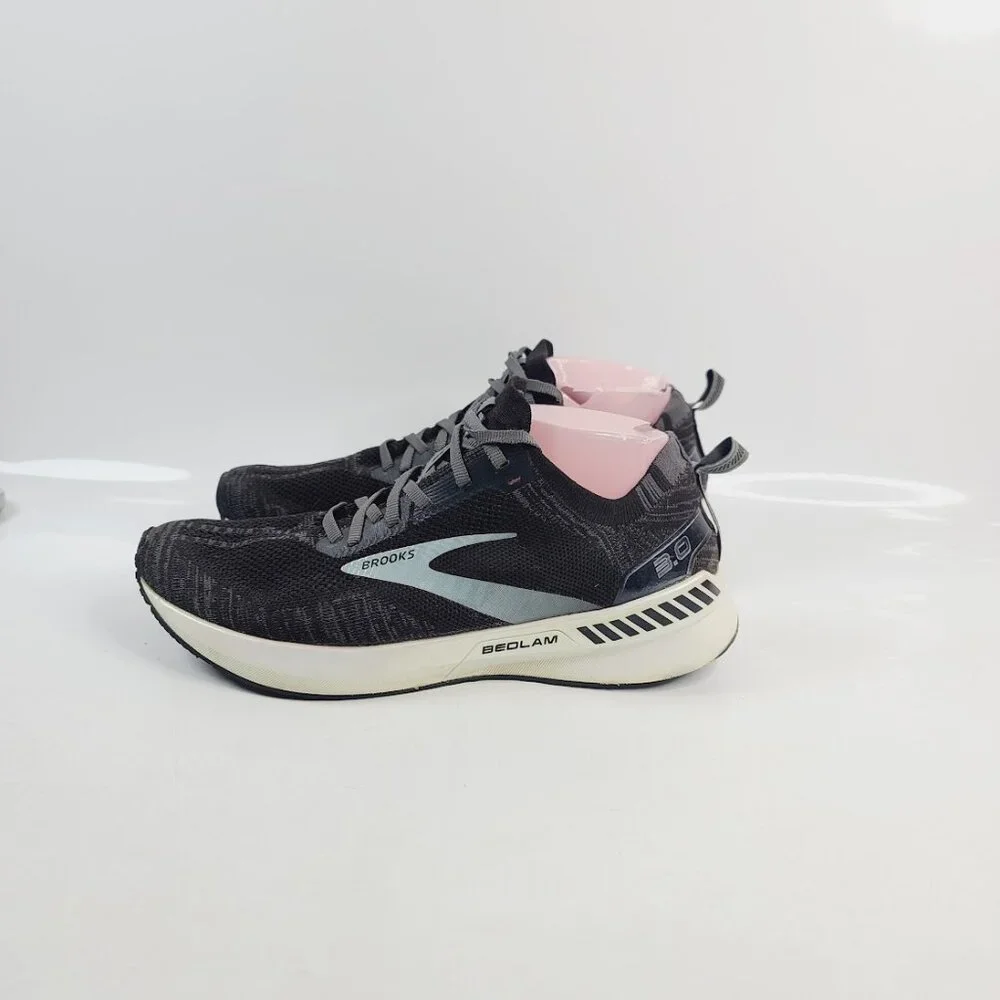 Brooks Men's Black White Bedlam 3 Mesh Low Top‎ Athletic Running Shoes Size 8.5